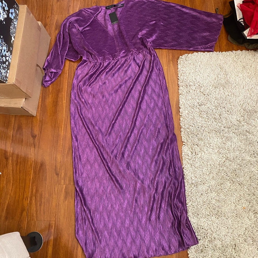 eloquii very purple dress! Size 20